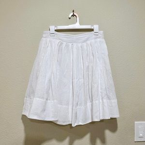 Vintage Flowy White Skirt